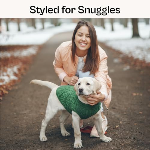 Unisex Dog Sweaters (XL / Cable Knit Green)