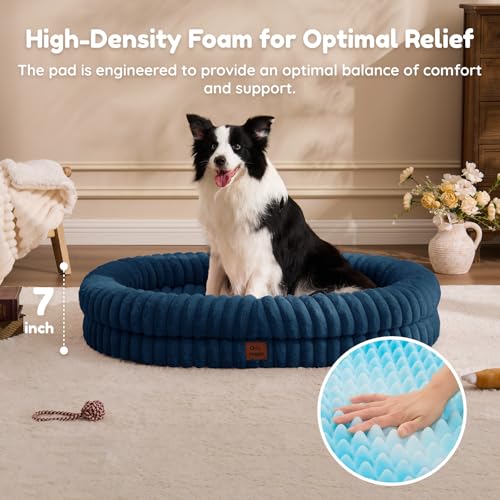 Orthopedic Dog Bed (Navy / XL(41*30*7))
