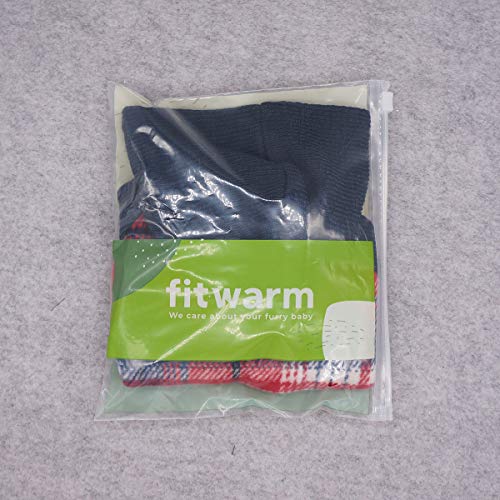 Tartan Plaid Dog Hoodie (Medium / Red)