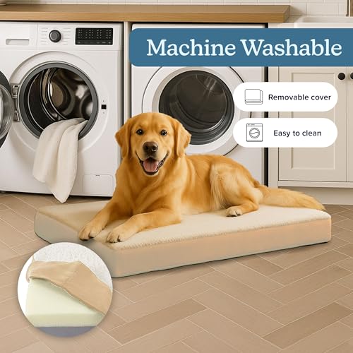 Orthopedic Dog Bed (Tan / Large)
