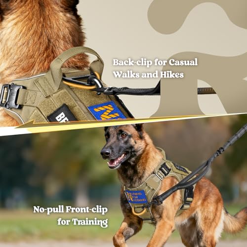 Tactical Dog Harness for Medium (Brown Reflex / Medium)
