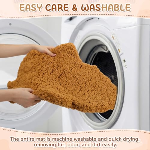 3 Pack Self Warming Pet Bed Leaf Shape Self Heating Cat Dog Mat Washable Thermal Sleeping Pad for Indoor Outdoor Hedgehog (Mixed Colors / Medium-18"x24")