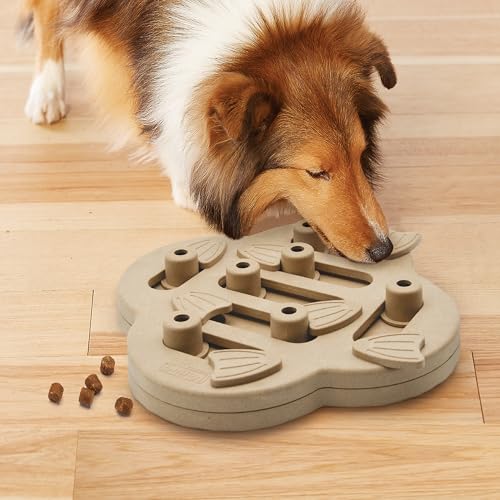 by Nina Ottosson Dog Hide N' Slide Treat Puzzle Enrichment Toy (Dog Hide-N-Slide (Tan) / 1 Count (Pack of 1))