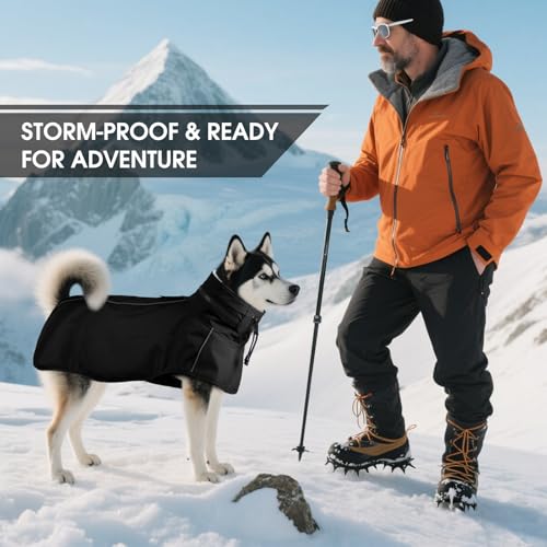 Dog Raincoat Waterproof Dog Rain Jacket with Hood (Yellow / Medium)