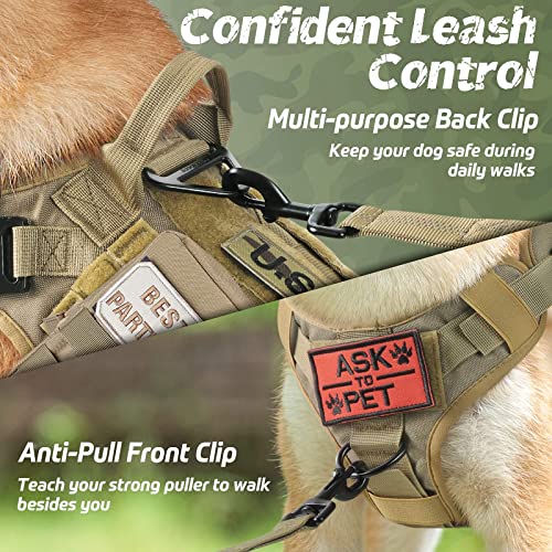 Tactical Dog Harness X (Brown / X-Large)