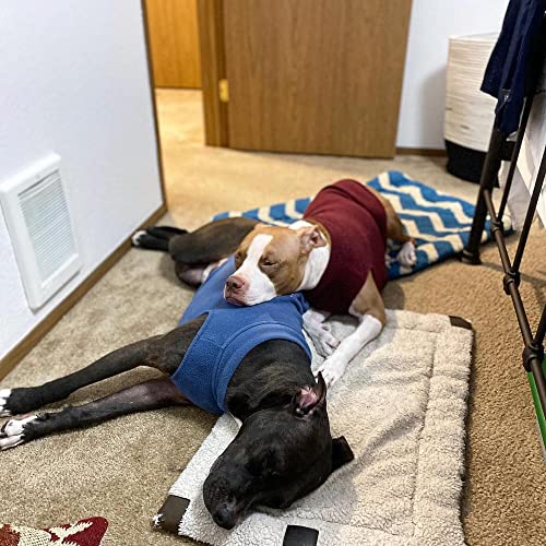 Stretch Fleece Vest Dog Sweater (6X-Large Length (27.5") / Burgundy)