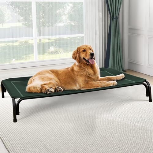 Outdoor Elevated Dog Bed for Large Sized Dogs (XXL(53.94"x35.83"x7.90") / Green)