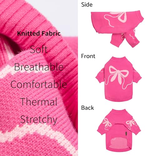 Bowknot Valentine's Dog Sweater (Medium / Bowknot)