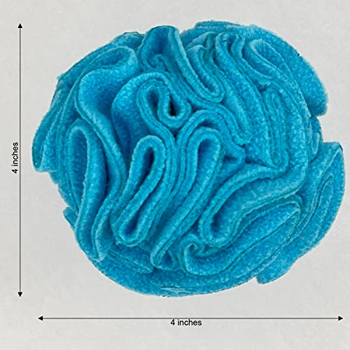 Small Breed Snuffle Puzzle Ball Treat Foraging Dog Toy Blue (Blue / Small)