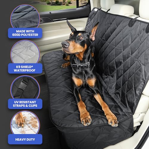 Heavy Duty Rear Seat Cover for Dogs (Beige)
