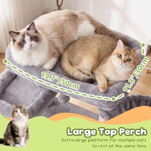 Cat Tree 68 inch Multi (Light Gray / 68 inch)