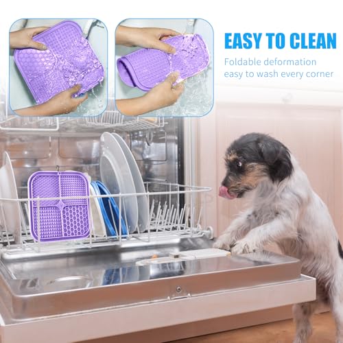 Lick Mat for Dogs (1pack / Light Purple)