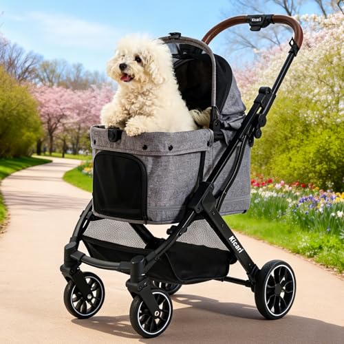 All Terrain Dog Stroller for Small to Medium Dogs (Charcoal Gray)