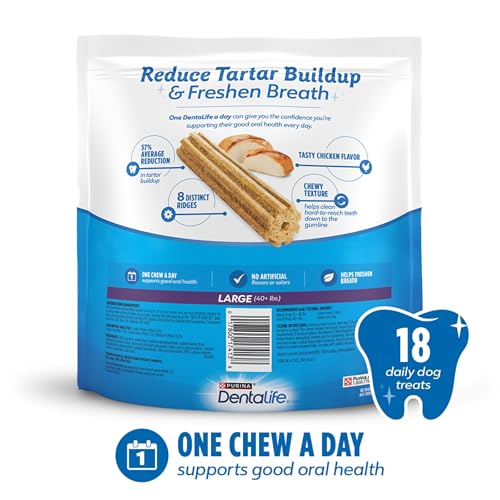 Purina Daily Dental Chews for Large Dogs (18 Count (Pack of 1))