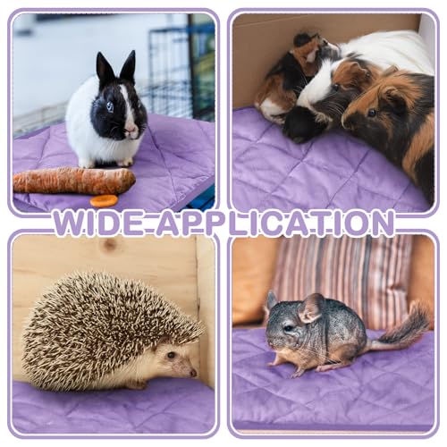 4 Pack Self Heating Cat Pad Self Warming Dog Mat Reflects Body Heat Extra Warm Thermal Pet Pad Washable Dog Cat Bed Crate Bed Mat Blanket (16 x 20 Inch / Purple)