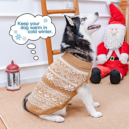 Dog Sweater Argyle Beige ML (Medium/Large / Cream)