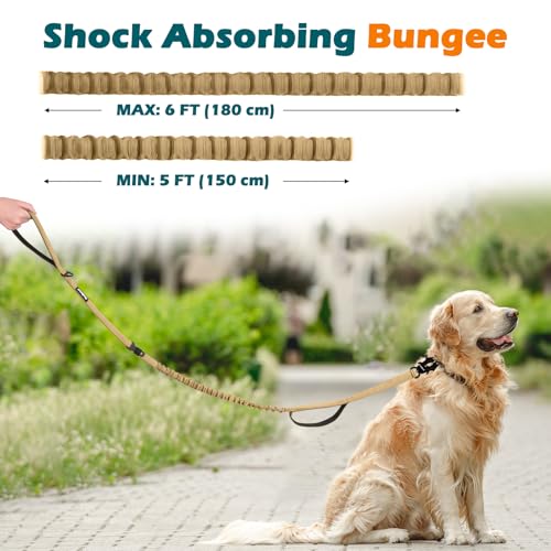 Heavy Duty Tactical Dog Leash (Khaki)