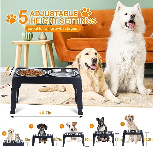 Elevated Dog Bowls (Black)