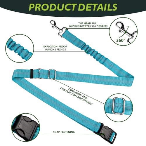 Golf Cart Dog Seat Leash (Blue)