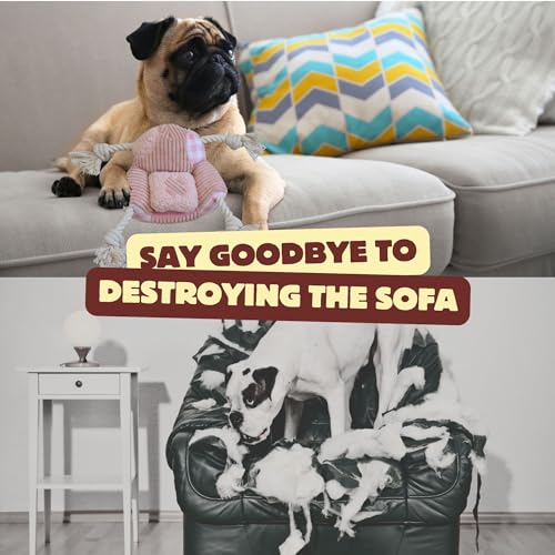 Squeaky Dog Toys (Sofa Rope)