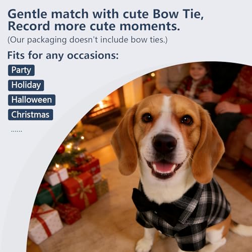 Dog Shirt Pet Plaid Clothes Shirt T (7XL-(90lb~105lb)-Chest~43" / Blue)