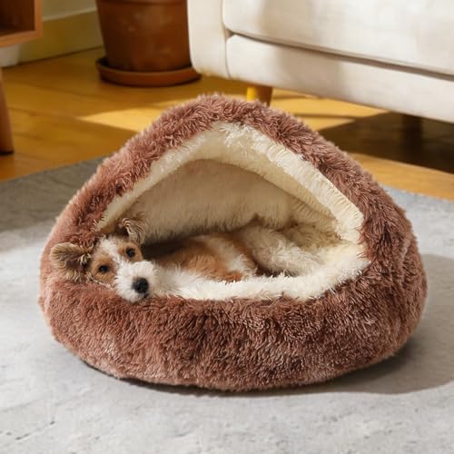 Hooded Donut Bed (Bandhnu Coffee / Large 27.5'')