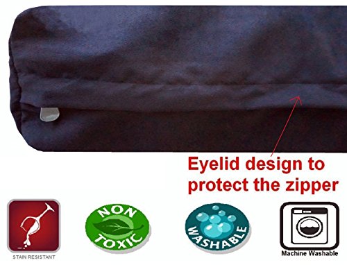 Extra Large Orthopedic Gel Infused Cooling Memory Foam Dog Bed for Medium to Large Pet (XL 47" Length X 29" Width / Microsuede in Espresso)