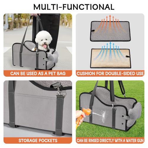 Center Console Dog Car Seat for Small Dogs