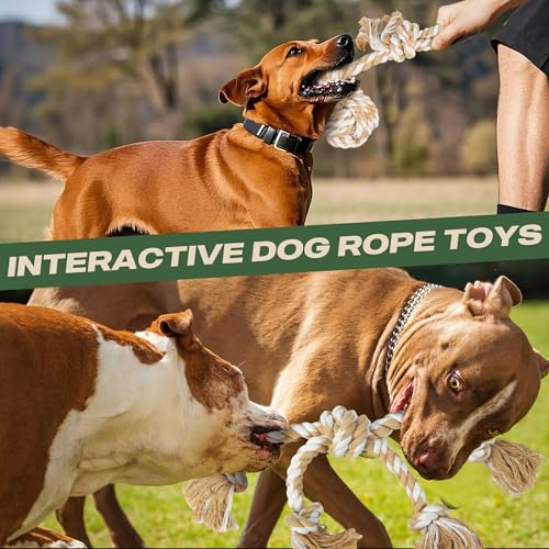 Dog Rope Toys for Large Dogs (Linen / Large)