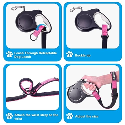 2 Packs Short Dog Leash (Pink / Short - 2 Packs)