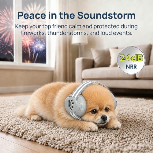 Upgraded Dog Ear Muffs for Fireworks & Thunder Calming - PetSolution