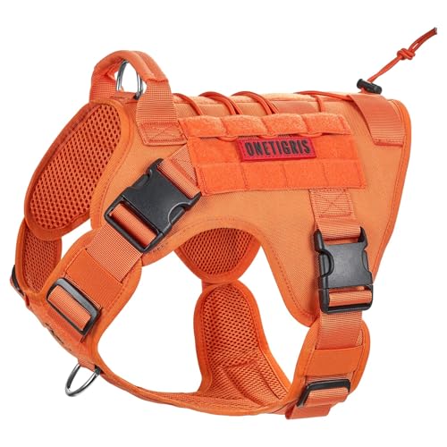 Tactical Dog Harness No (Medium / Orange)