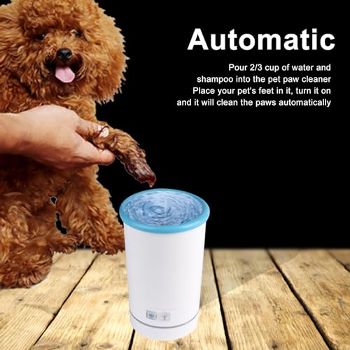 Automatic Dog Cleaner (M / White Blue)