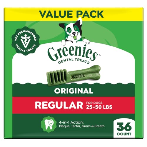 Regular Dental Dog Treats (36 Count (Pack of 1))