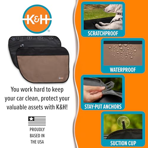K&H Car Door Protector for Dogs (Tan / 27 X 19 Inches)