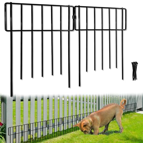 10 Pack Animal Barrier Fence (Black / 10 Pack,10Ft)