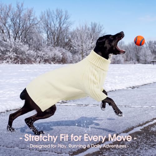 Small Dog Sweater (White / Large)