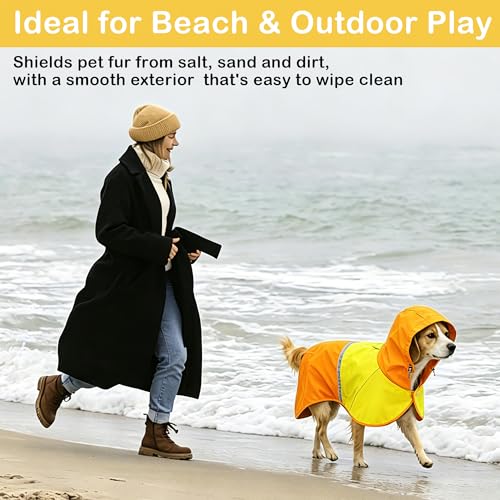 Dog Raincoat Jacket (Yellow / X-Large)