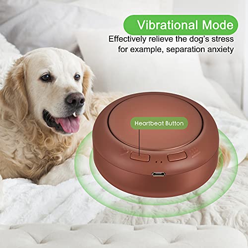 Heartbeat Warm Heat Stuffed Animal for Dog Anxiety Relief (Black & White)