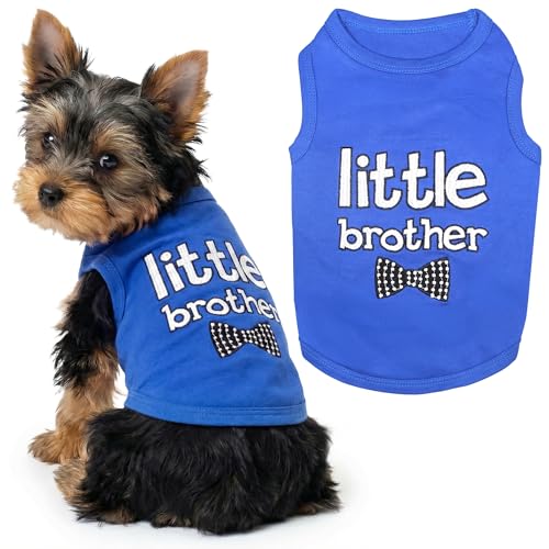 Dog Shirt 100% Cotton Shirts for Small Dogs (X-Small (3-5lbs))