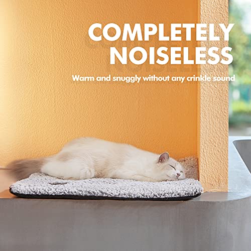 Self Warming Cat Bed Self Heating Cat Dog Mat Pet Pad Extra Warm (24.0"L x 18.0"W x 1.0"Th / A-Light Gray)