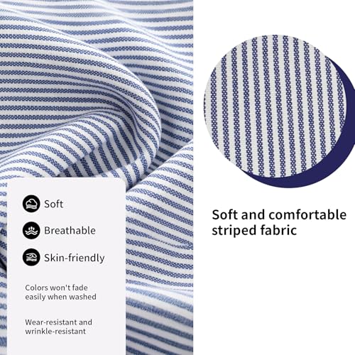 Pet Shirt Clothes for Dogs and Cats (Blue Stripe / X-Small)