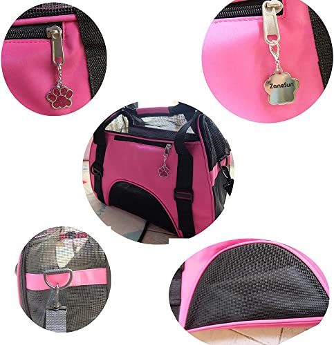 Cat Carrier Soft (Small-RoseRed)