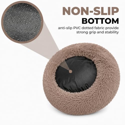 Puppy Bed Washable (Camel / 23.00" x 23.00" x 7.00")