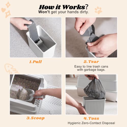 Stainless Steel Litter Box with Lid (Silver Grey / X-Large)