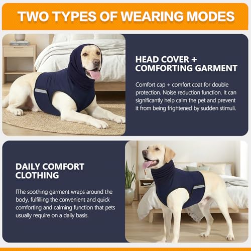 Dog Anxiety Vest (Blue / X-Small)