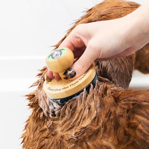 Small Bamboo Dog Bath Scrubber (Small)