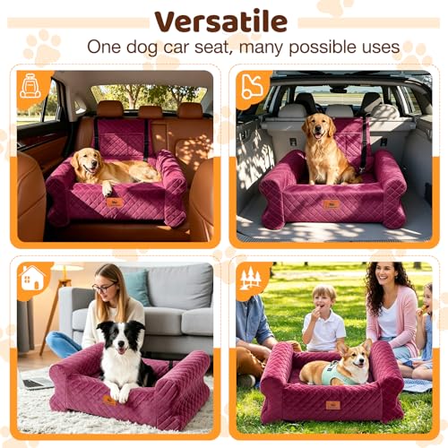 Dog Car Seat for Medium (Red)