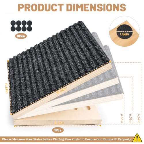 Dog Ramp for Stairs (Black)
