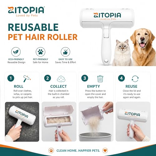Pet Hair Remover Roller for Dogs & Cats - PetSolution